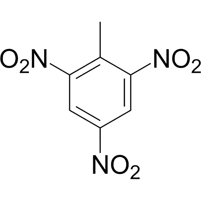 Структурная формула 2,4,6-тринитротолуола