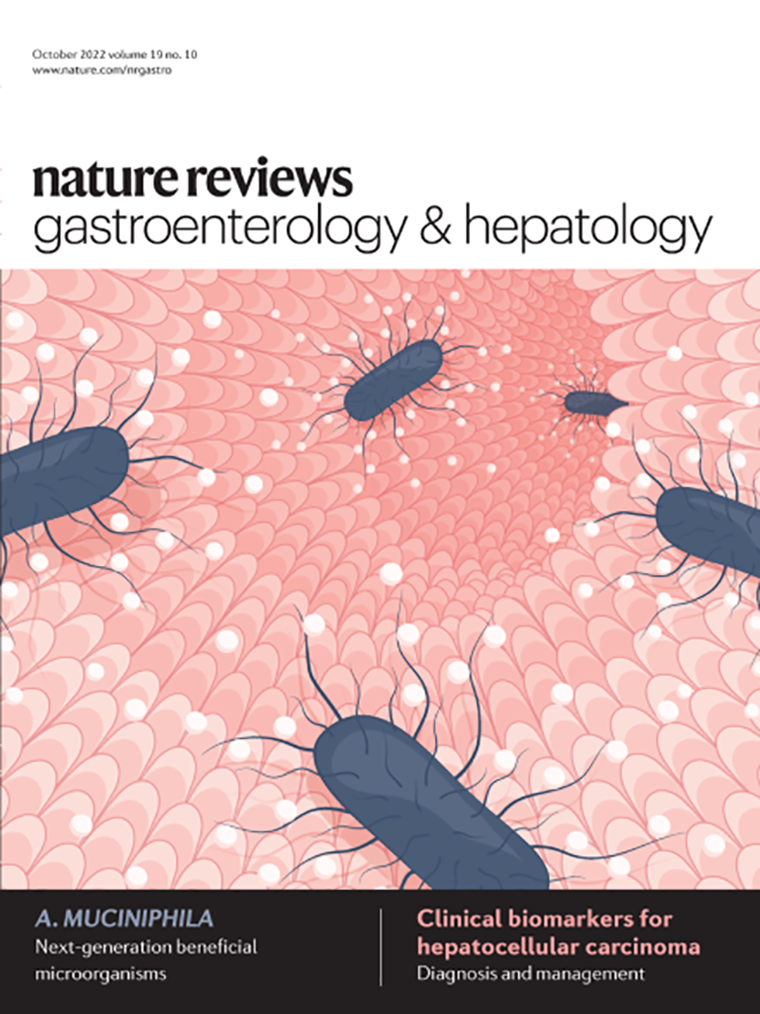 Обложка Nature Reviews Gastroenterology & Hepatology