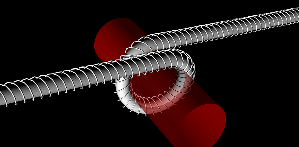 Модель закручивания петли, аналогичная нуклеосоме