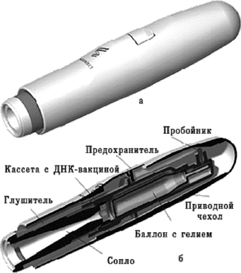 Одноразовый генный пистолет Одноразовый генный пистолет