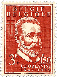 Бельгийская марка, посвященная Карло Форланини