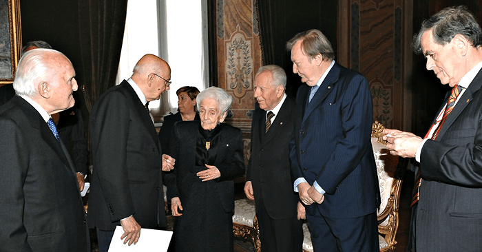 Президент Италии в гостях у Риты Леви-Монтальчини