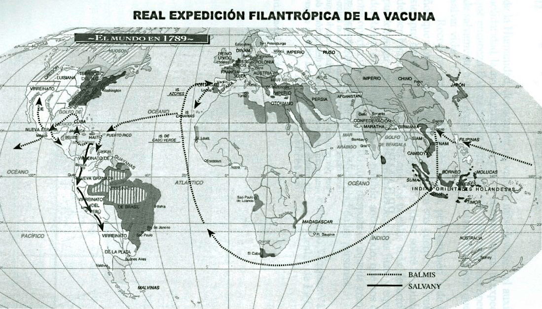 Схема экспедиции Де Бальми