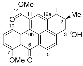 Структурная формула бензпиреномицина