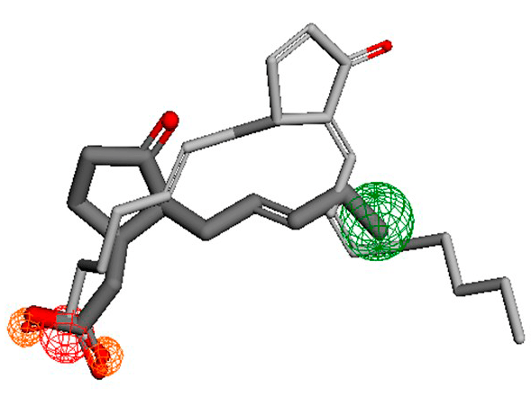 Наложение жасмоновой кислоты на 15d-PGJ2