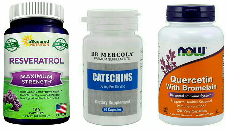Ресвератрол, катехин и кверцетин