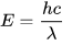 Формула, описывающая энергию фотона