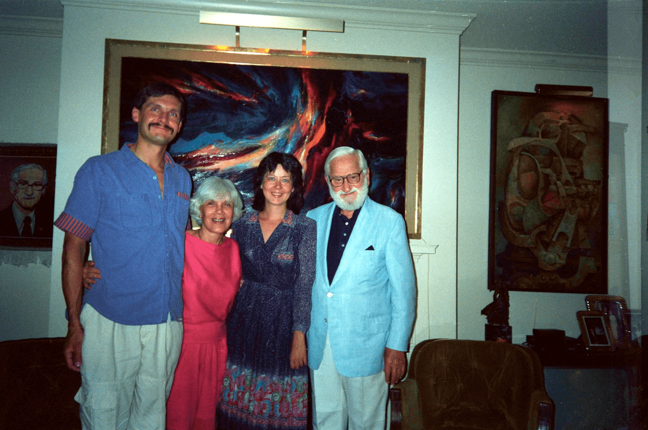 Альберт Сэйбин и Константин Чумаков с женами