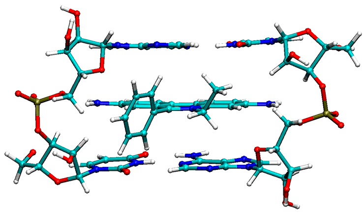 Пространственная структура комплекса этидиумборомида и ДНК