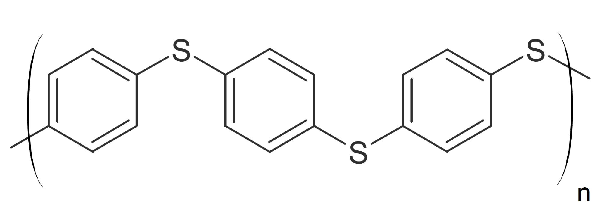 Структурная формула полифениленсульфида
