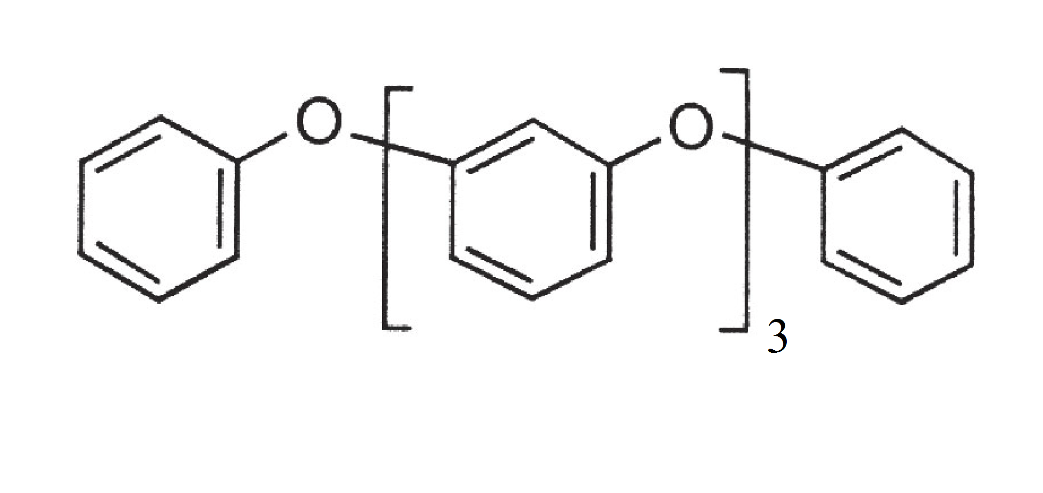 Структурная формула 1,3-бис(3-феноксифенокси)бензола