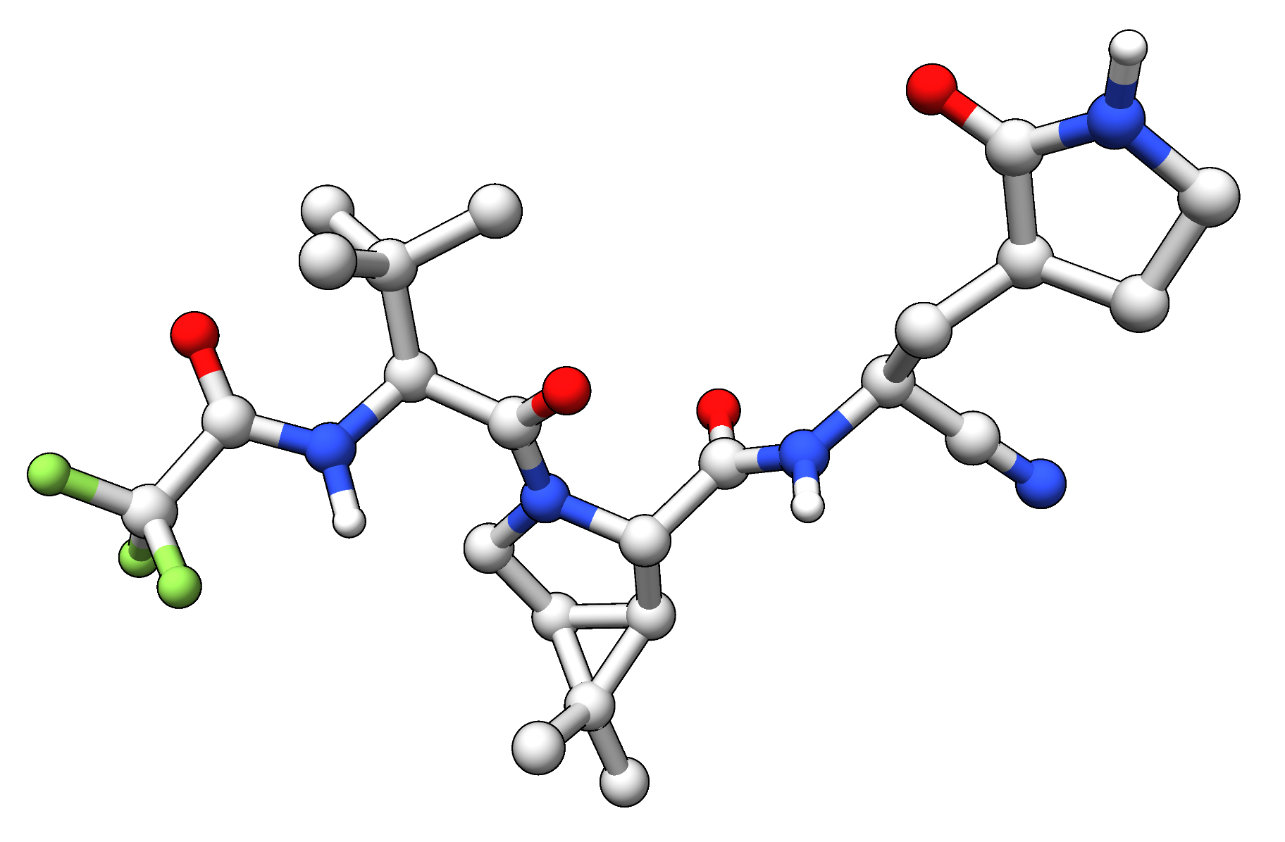 Структура молекулы PF-332 или нирматрелвира