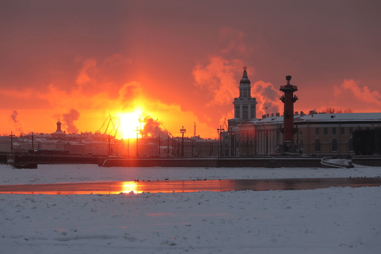 Вечернее небо Санкт-Петербурга