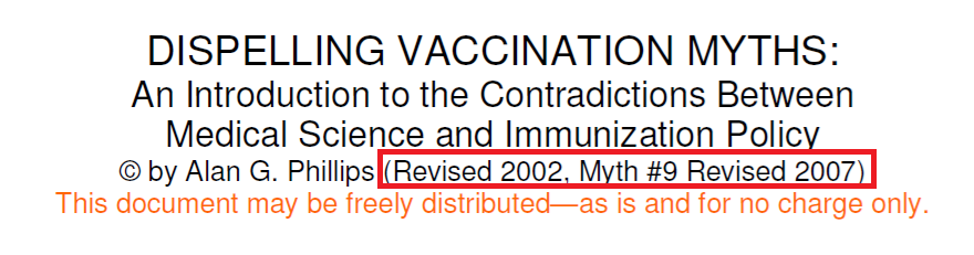 Скриншот из статьи А. Филлипса Dispelling vaccination myths