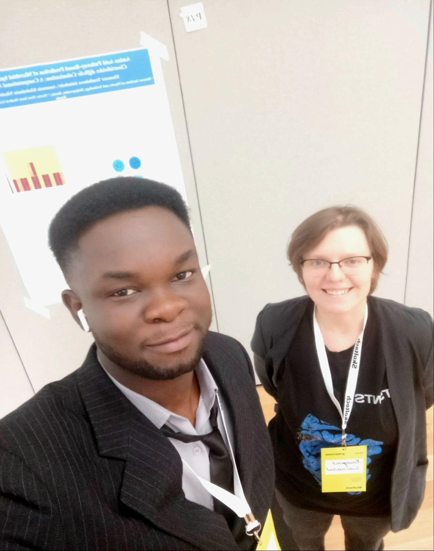 А.Т. Эбенезер, А.Н. Холодная, постерная сессия конференции