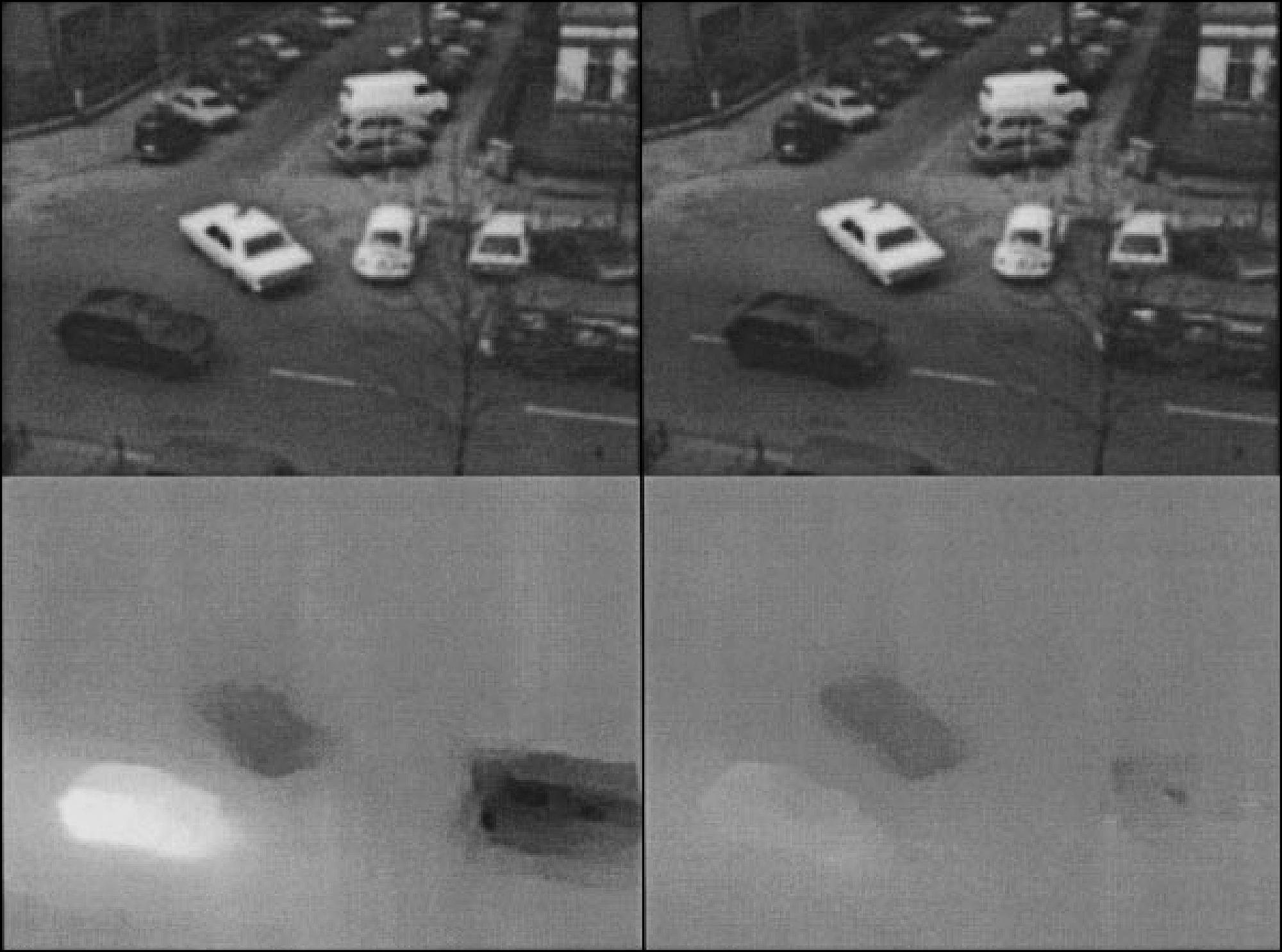 Пример обработки изображения и нахождения оптического потока из ранних работ, посвященных компьютерному зрению