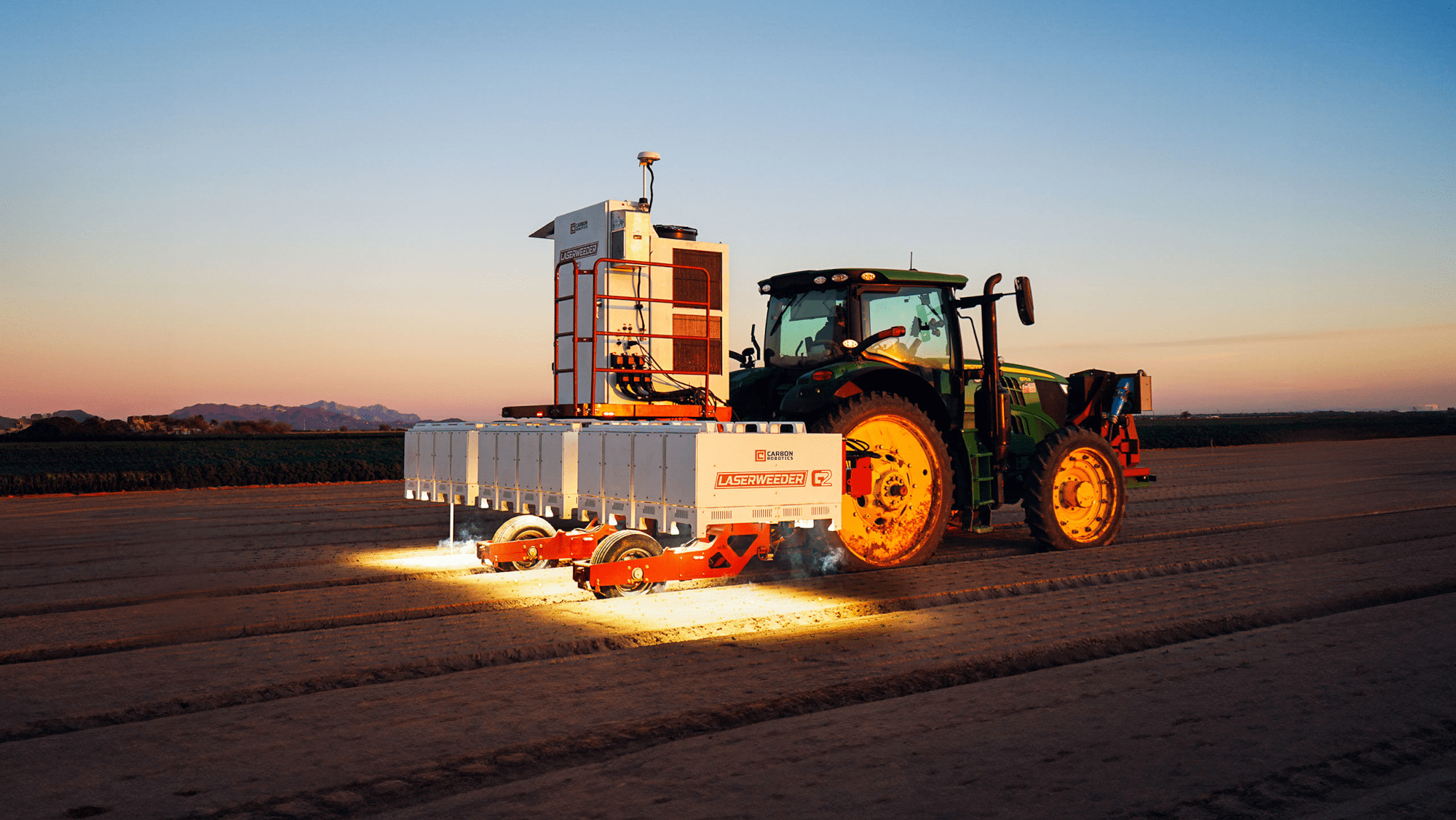 Разработанный компанией LaserWeeder сельскохозяйственный робот Carbon Robotics