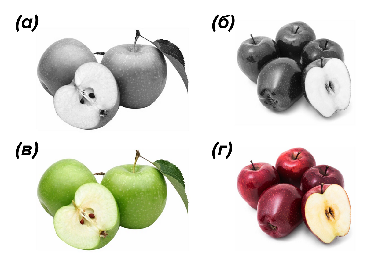 Сумеете раскрасить яблоки?