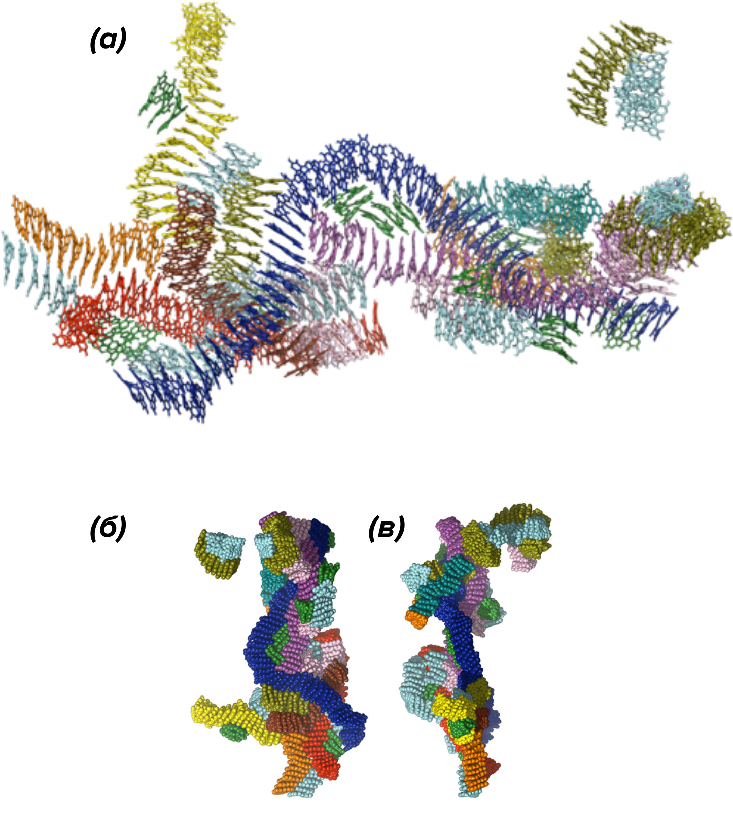 Модель агрегата из 343 тетрамеров DHI