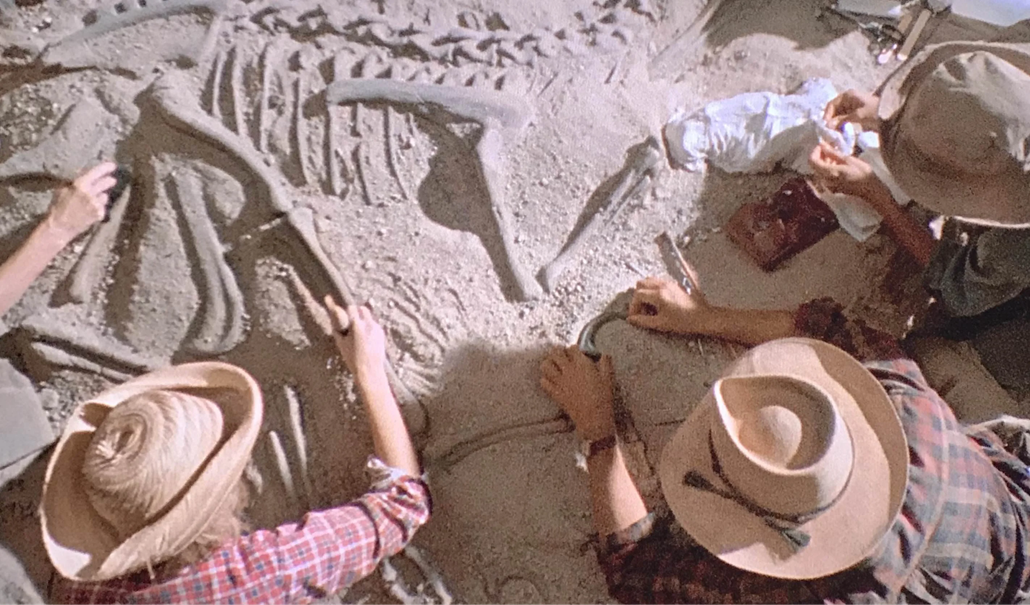 Раскопки в фильме «Парк юрского периода» (1993)