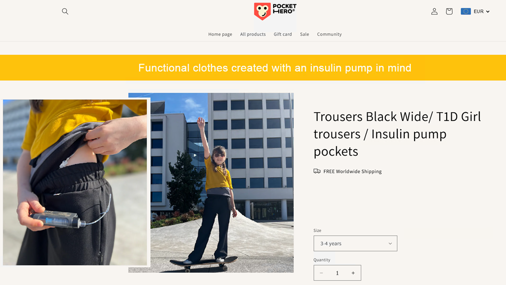 Специально разработанная одежда с карманом под помпу для активных видов спорта