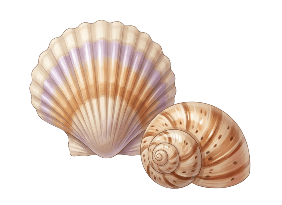 Узоры на раковинах морских моллюсков