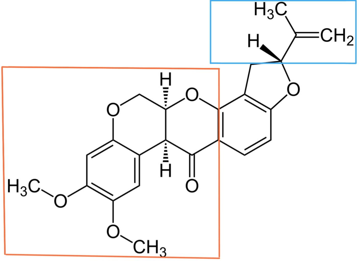 Структурная формула ротенона