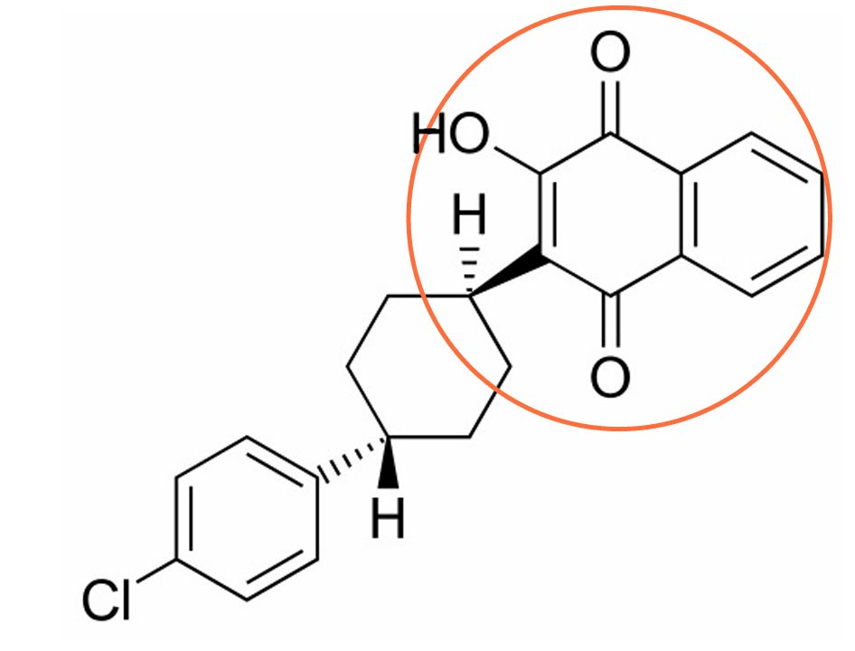 Структурная формула атовакуона