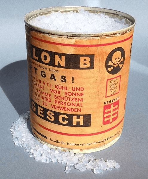 Пестицид «циклон Б» в промышленной упаковке