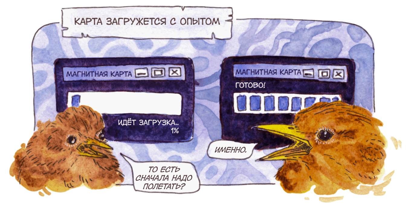 Первый перелет — установка магнитной карты