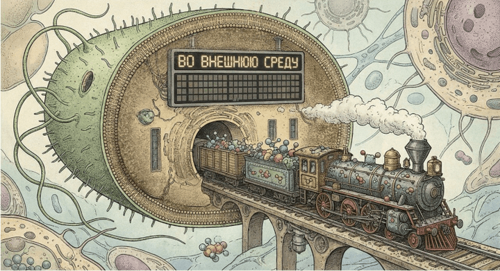 «Осторожно, двери закрываются! Следующая станция — внешняя среда» или бактериальные системы секреции