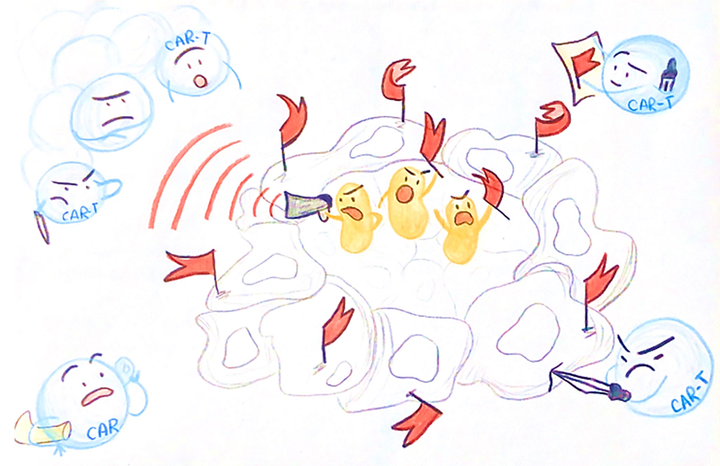 Прокариотический напарник для CAR-T-клеточной терапии