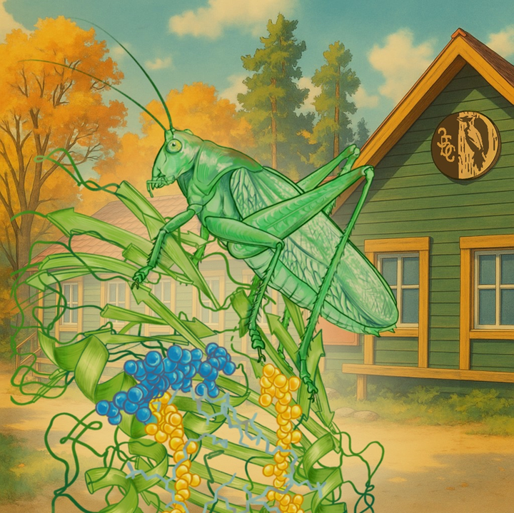 В траве сидел кузнечик, или почему эти прямокрылые зеленые?